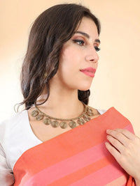 Spiral Coin Brass Necklace Set