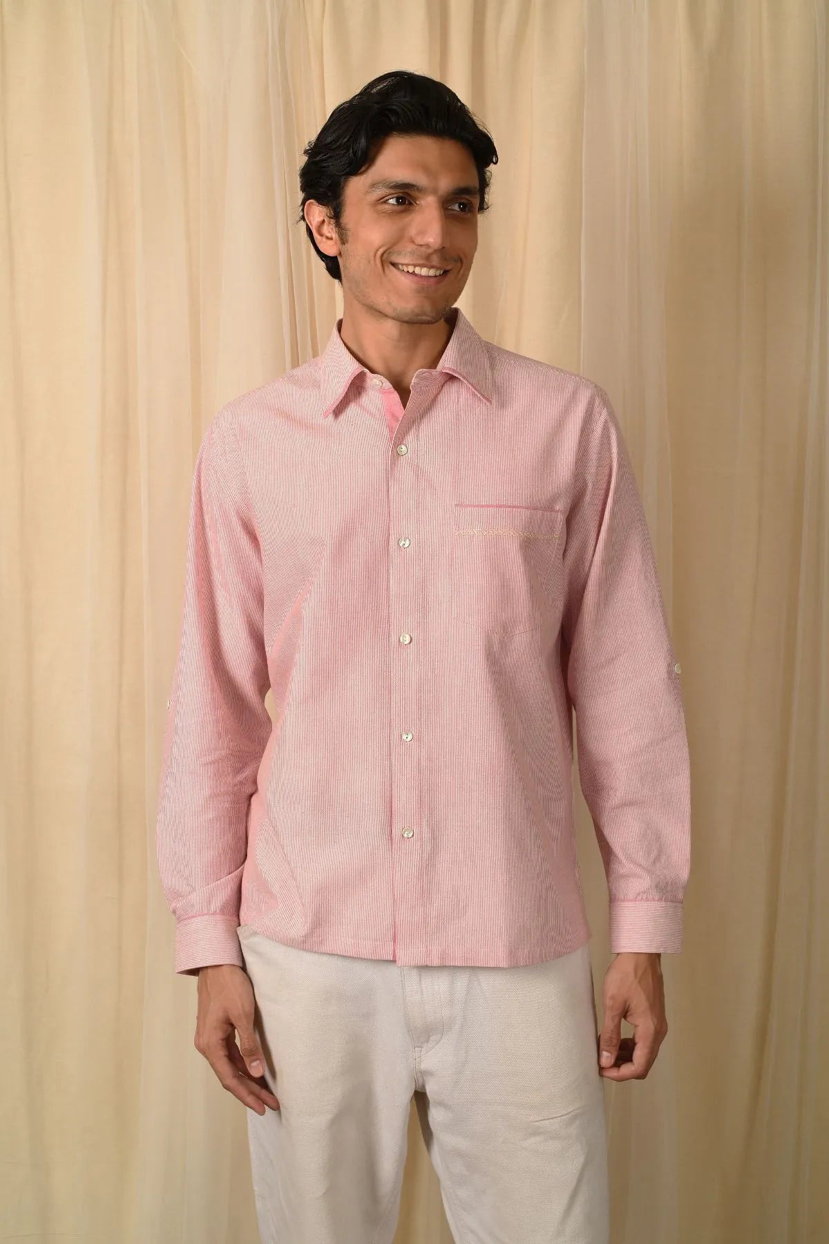 Stripes Full Sleeves Mens Shirt