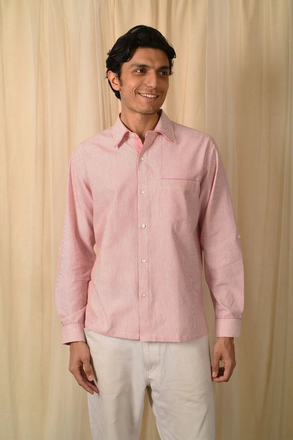 Stripes Full Sleeves Mens Shirt
