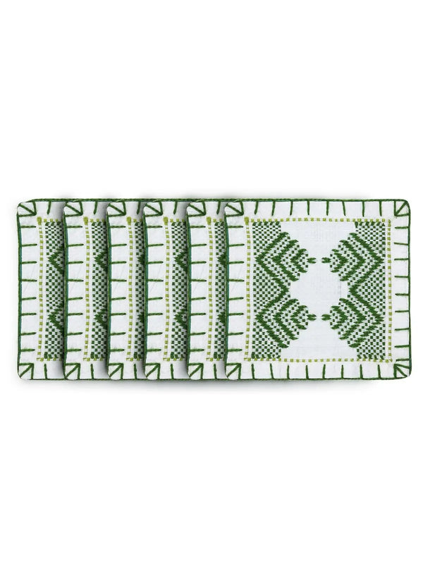 Taat coasters, handwoven natural banana and jute fibre drink mats with an earthy woven texture