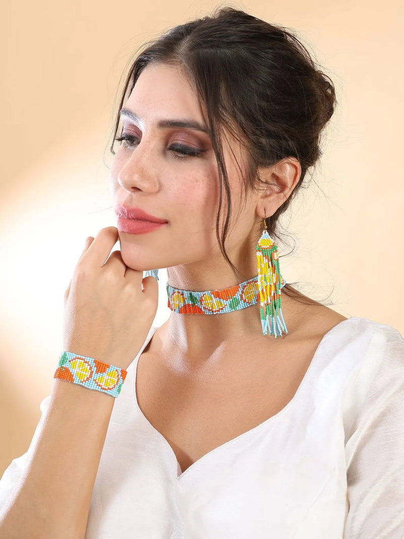 Tangerine Choker Set