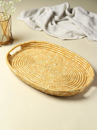 Wheatgrass Oval Tray