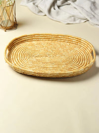 Wheatgrass Oval Tray