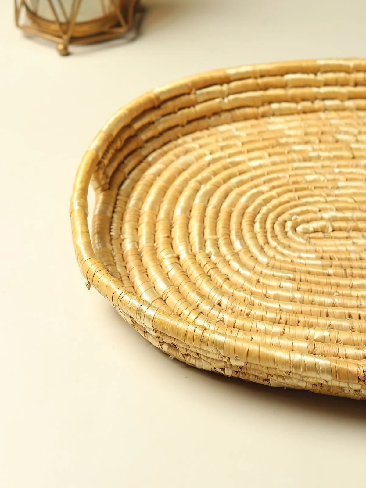 Wheatgrass Oval Tray