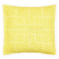 Yellow Applique Cushion Cover