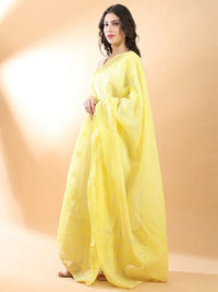 Yellow Chikankari Dupatta