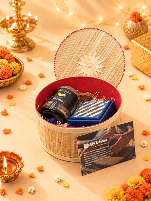 Bamboo & Meenakari Diwali Gift Box