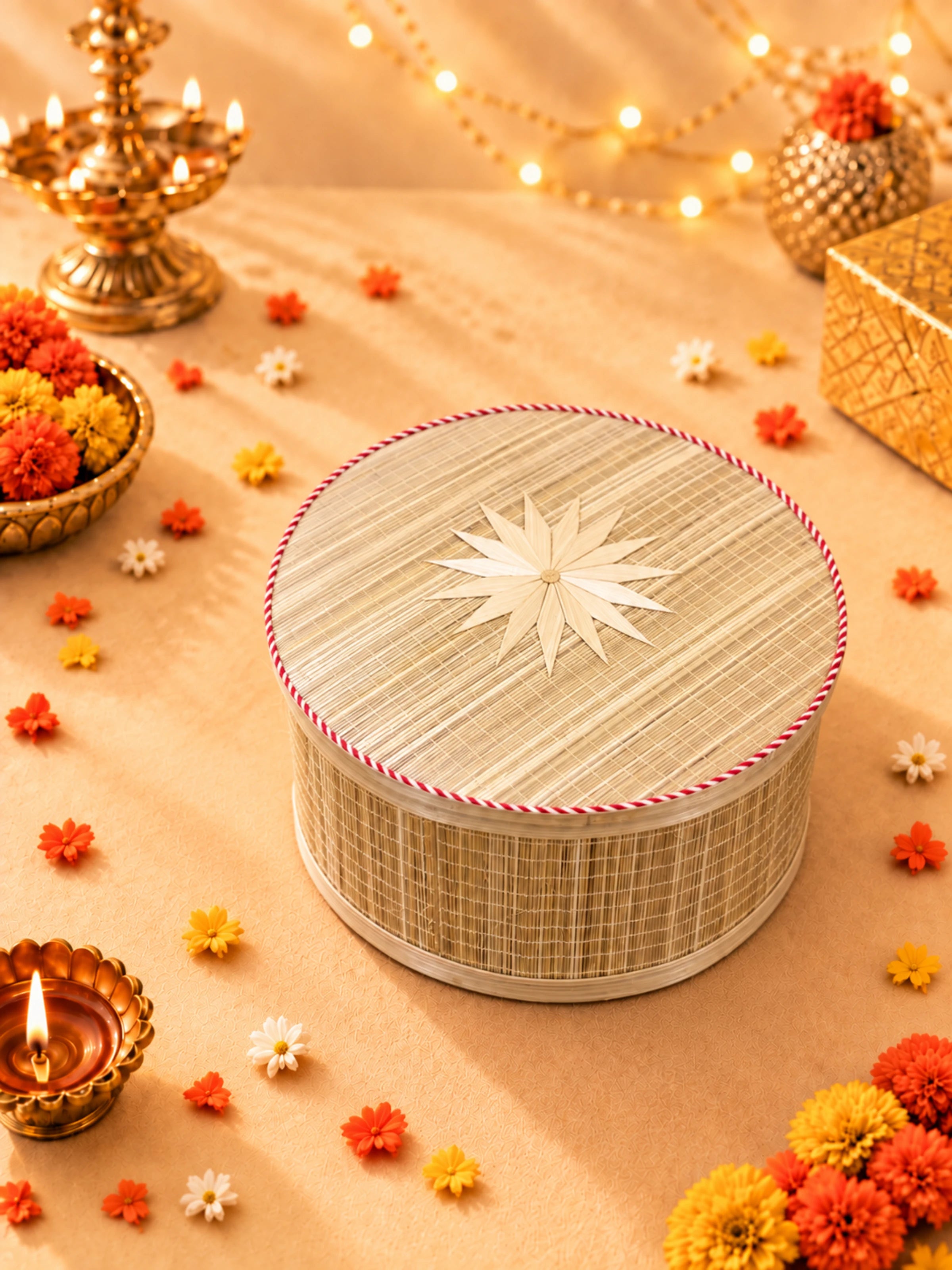 Bamboo & Meenakari Diwali Gift Box