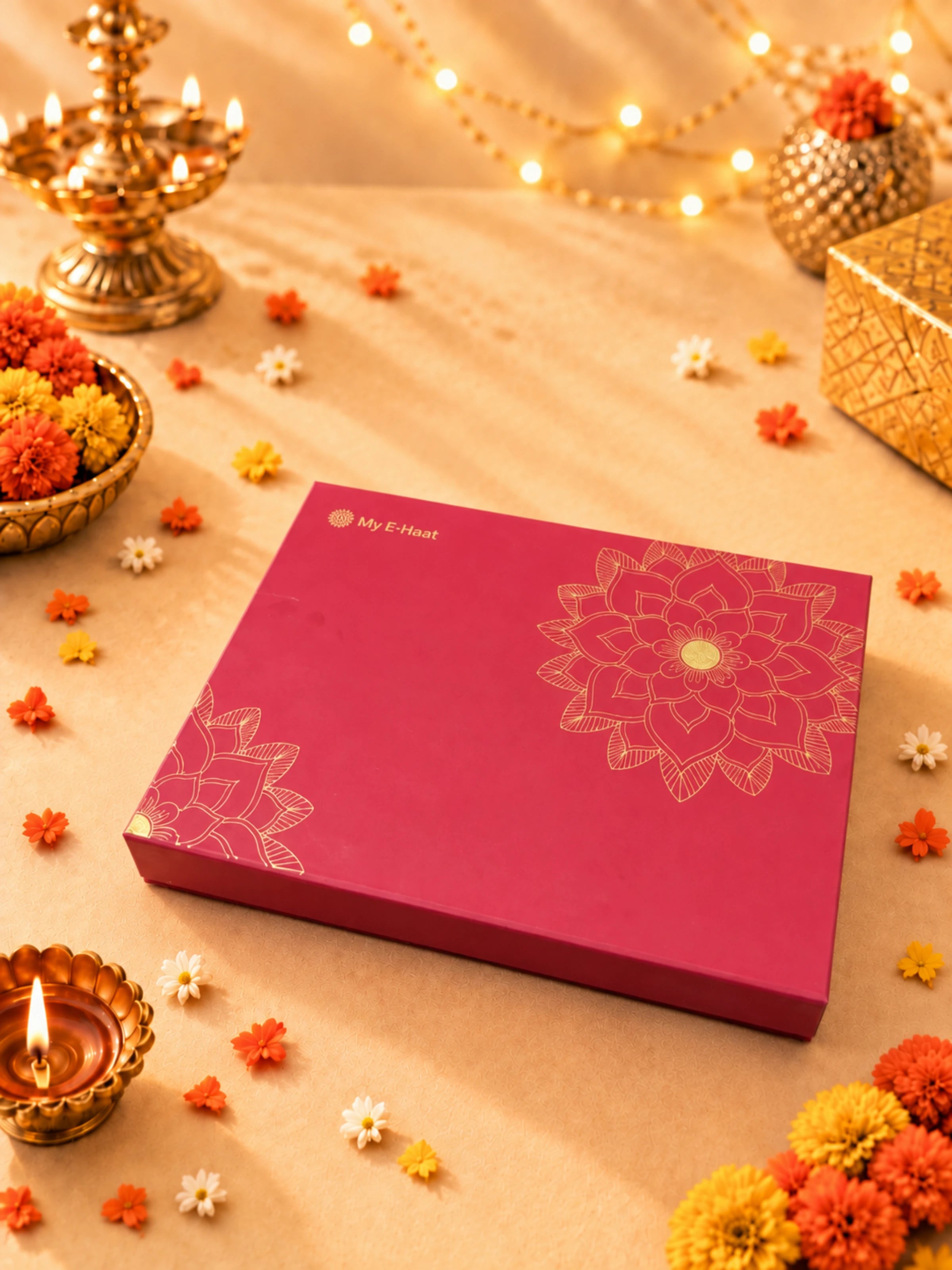 Block Print & Meenakari Diwali Gift Box