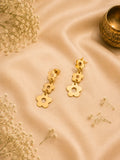 Blossom Trail Brass Earrings