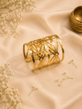Lattice Weave Brass Cuff