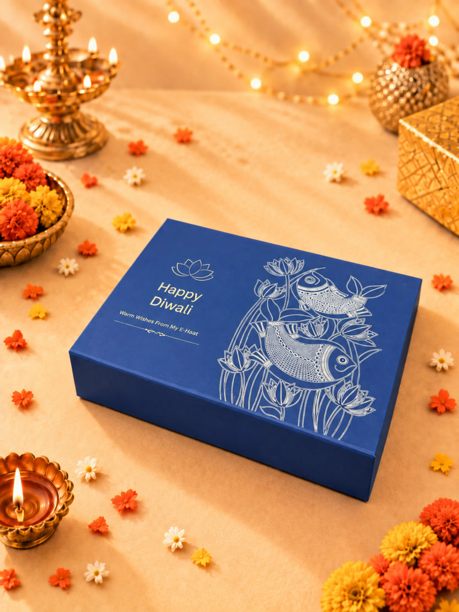 Meenakari Copper Bottle Diwali Gift Box
