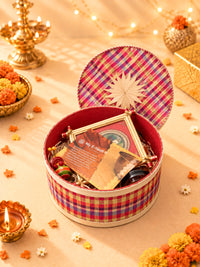 Pattachitra & Candles Diwali Gift Box
