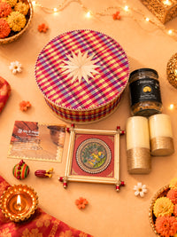 Pattachitra & Candles Diwali Gift Box