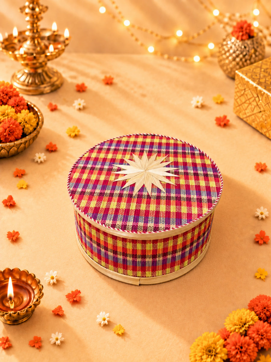 Pattachitra & Candles Diwali Gift Box