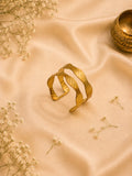 Ribbon Fold Brass Cuff