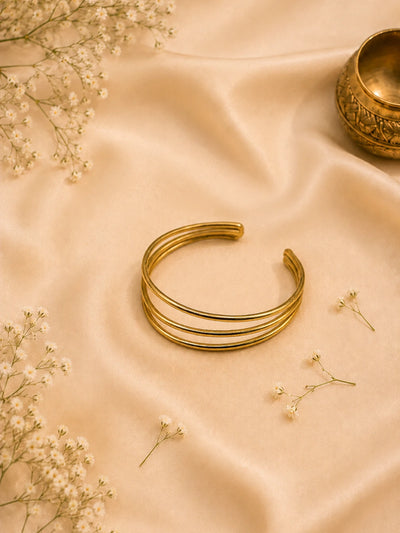 Triple Wire Brass Cuff