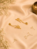 Twin Bird Brass Earrings