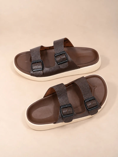 Twin Strap Leather Sandals