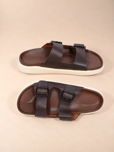 Twin Strap Leather Sandals