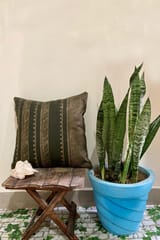 Block Printing / Hand Embroidered / Cushion Cover