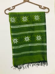 Block Printed / Silk Dupatta / Green Colour