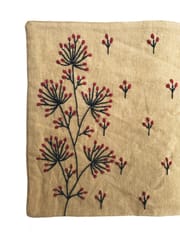 Samuday Crafts / Hand Embroidered / Cotton Yarn Dye Beige / Tablemat