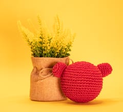 Handmade Crochet Stress Ball - Teddy (Pack Of 2)