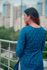 Kurti &  Leggings | Navy Blue