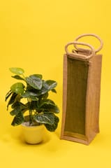 Jute Water Bottle Bag