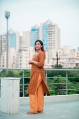 Brown Kurti & Palazzo Set