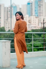 Brown Kurti & Palazzo Set