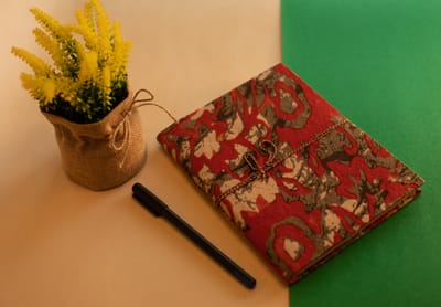 Handmade Diary / Vintage Style Printed Cover