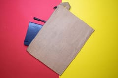 Jute Zip File Folder