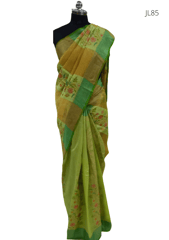 Green Dupion Saree JL85