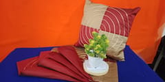 Cushion Cover - Set Of 5 | Golden & Salmon Pink