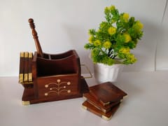 Pen Stand / Card Holder / 6 Coaster Set