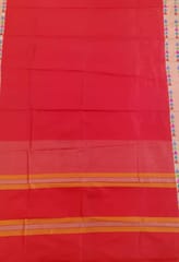 Red Banarasi Silk Saree - Kadua Border