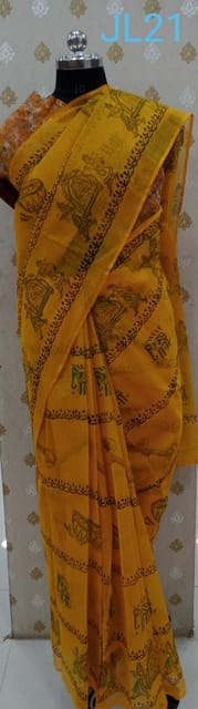 Yellow Kota Saree JL21