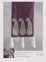 Purple Table Runner (Linen)