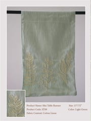 Light Green Table Runner  (Linen)