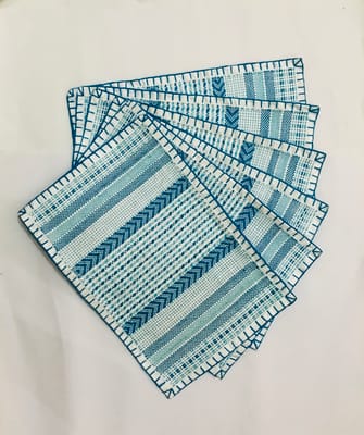 Table Placemat Pack of 6 (Blue)