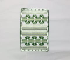 Table Placemat Pack of 6 (Green-White)