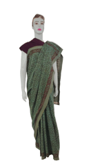 Green Kalamkari Saree VMM 3