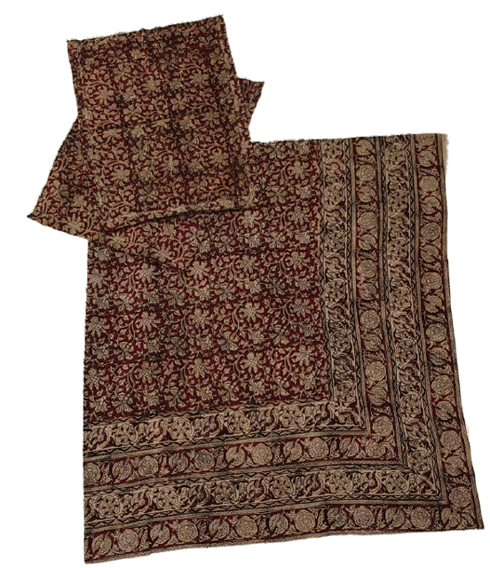 Red Kalamkari Bedsheet VMM 03