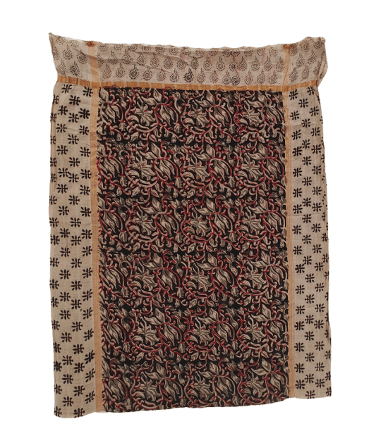 Black Kalamkari Dupatta VMM 007