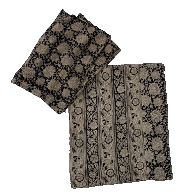 Black Kalamkari Bedsheet VMM 06