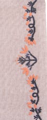 Set of 4 Rectangular Table Placemat  With Orange And Black Chikankari Embroidery