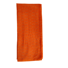 Orange Ikkat Fabric-015