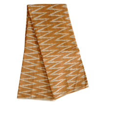 Mustard Ikkat Fabric-017